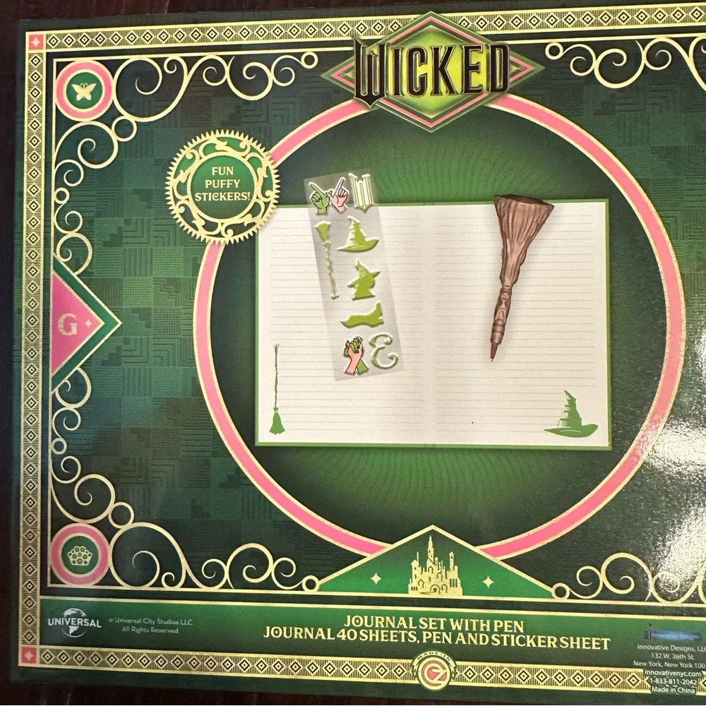 NWT 2024 Wicked Witch Elphaba Journal Set